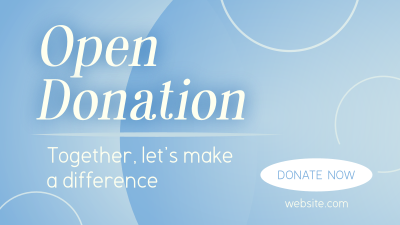 Together, Let's Donate Facebook event cover Image Preview