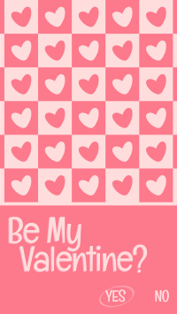 Valentine Heart Tile Facebook Story Design