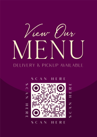 Elegant Classic Restaurant Poster Design