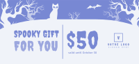 Spooky Midnight Sale Gift Certificate Image Preview