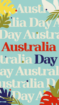 Australia Day Pattern YouTube short Image Preview