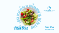 Vegan Salad Bowl Facebook Event Cover Design