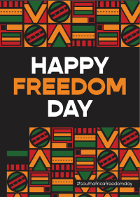 South African Freedom Celebration Flyer Design