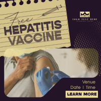 Contemporary Hepatitis Vaccine Instagram post Image Preview