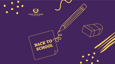 Back to School Note Facebook event cover Image Preview