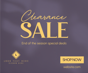 Minimalist Clearance Sale Facebook post Image Preview