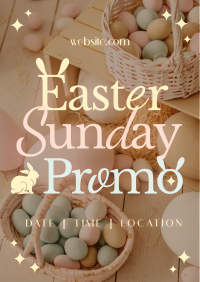 Modern Nostalgia Easter Promo Flyer Design