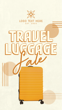Travel Luggage Discounts Facebook Story Design
