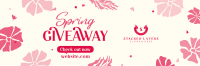 Spring Giveaway Flowers Twitter Header Image Preview