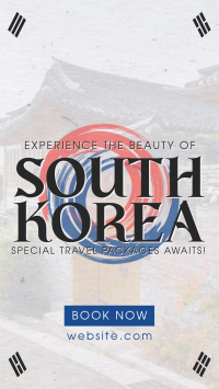Korea Travel Package Facebook Story Design