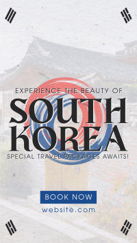 Korea Travel Package Facebook story Image Preview