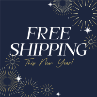 New Year Shipping Instagram post Image Preview