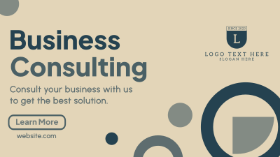 Abstract and Shapes Business Consult Facebook event cover Image Preview