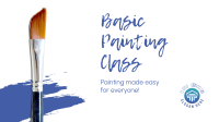 Basic Painting Class Facebook Event Cover Design