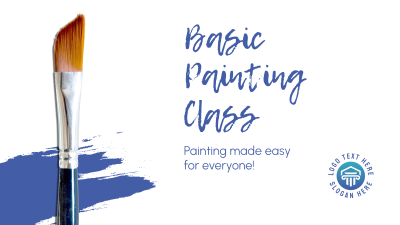 Basic Painting Class Facebook event cover Image Preview