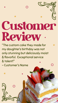 Birthday Cake Review TikTok Video Image Preview