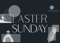 Modern Easter Holy Week Postcard Design