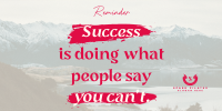 Success Motivational Quote Twitter post Image Preview