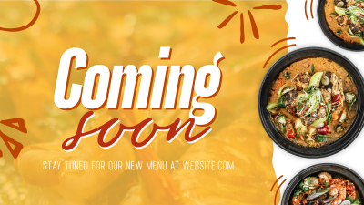 New Menu Coming Soon Facebook event cover Image Preview