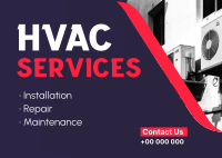 Fine HVAC Services Postcard Image Preview
