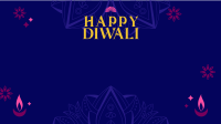 Happy Diwali Greeting Zoom background Image Preview