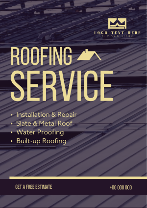 Industrial Roofing Flyer Image Preview