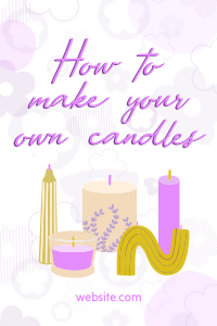 Fancy Candles Pinterest Pin Design