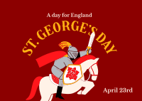 Happy St. George's Day Postcard Image Preview