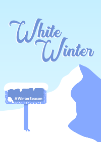 White Winter Flyer Image Preview