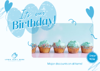 Birthday Business Promo Postcard Design