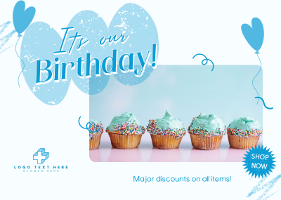 Birthday Business Promo Postcard Image Preview