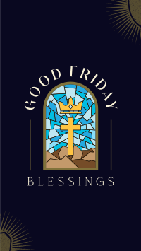 Good Friday Blessings Facebook Story Design