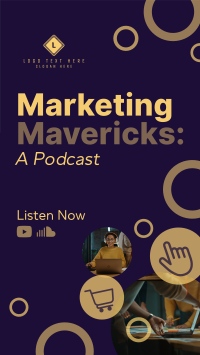 Digital Marketing Podcast Facebook Story Design