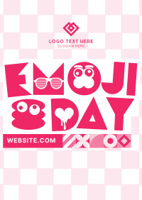 Emoji Day Greeting Poster Design