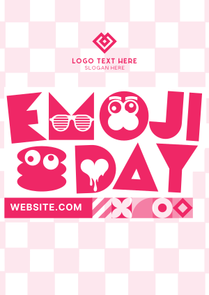 Emoji Day Greeting Poster Image Preview