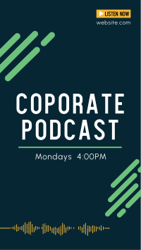 Corporate Podcast Instagram Story Design