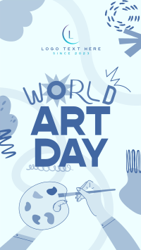 Quirky World Art Day Facebook story Image Preview