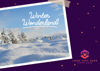 Winter Wonderland Postcard Design