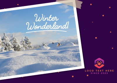 Winter Wonderland Postcard Image Preview