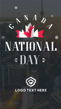 Canada National Day YouTube Short Design