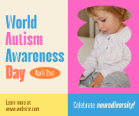 World Autism Awareness Day Facebook Post Design