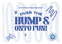 Hump Day Wednesday Postcard Design