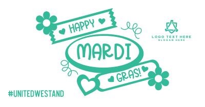 Mardi Gras Flag Facebook ad Image Preview