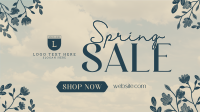 Spring Sale Flowers Facebook event cover Image Preview