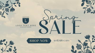 Spring Sale Flowers Facebook event cover Image Preview