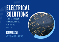 Professional Electrician Services Postcard Image Preview