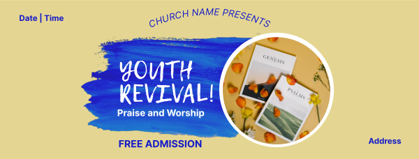 Church Youth Revival Facebook Cover Design Image Preview