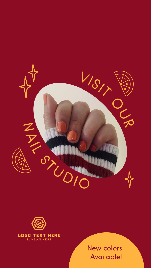 Visit Nail Studio Instagram Story Design Image Preview