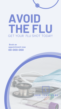 Get Your Flu Shot Facebook Story Design