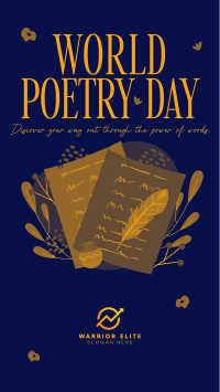 Poetry Creation Day Instagram story Image Preview